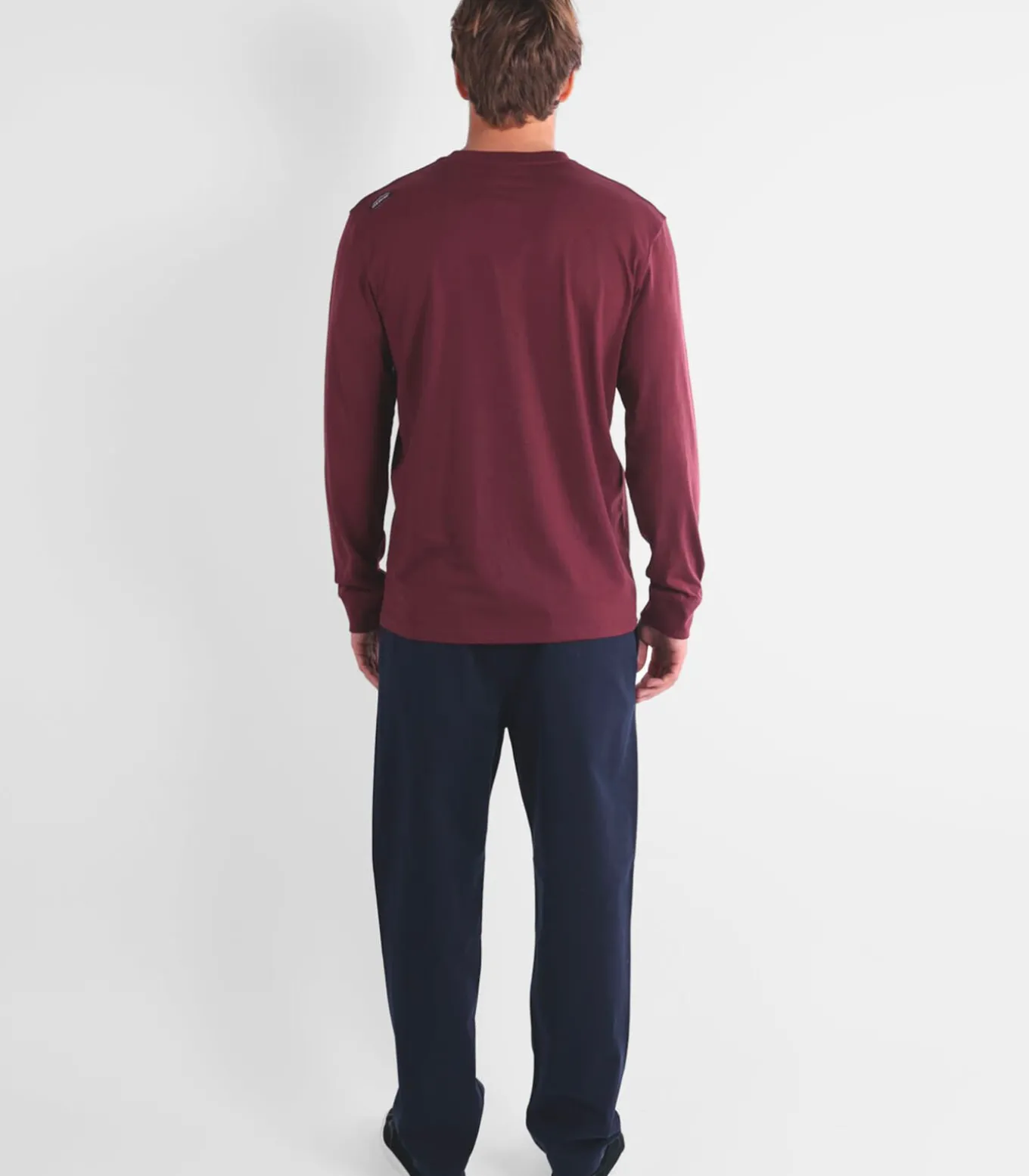 Effen T-shirt met lange mouwen TEBAZ