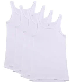 4er Pack Organic Cotton fijnrib - onderhemd