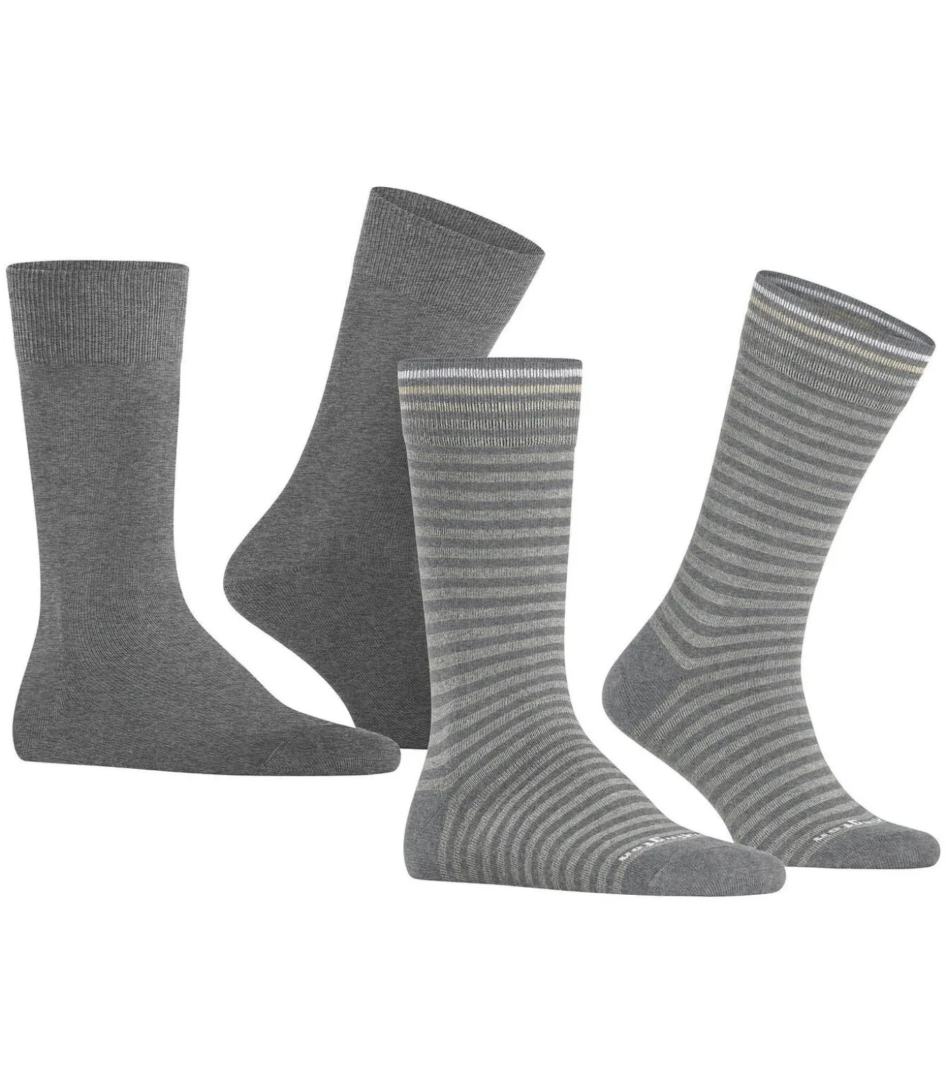 Everyday 2-Pack Strepen Grijs