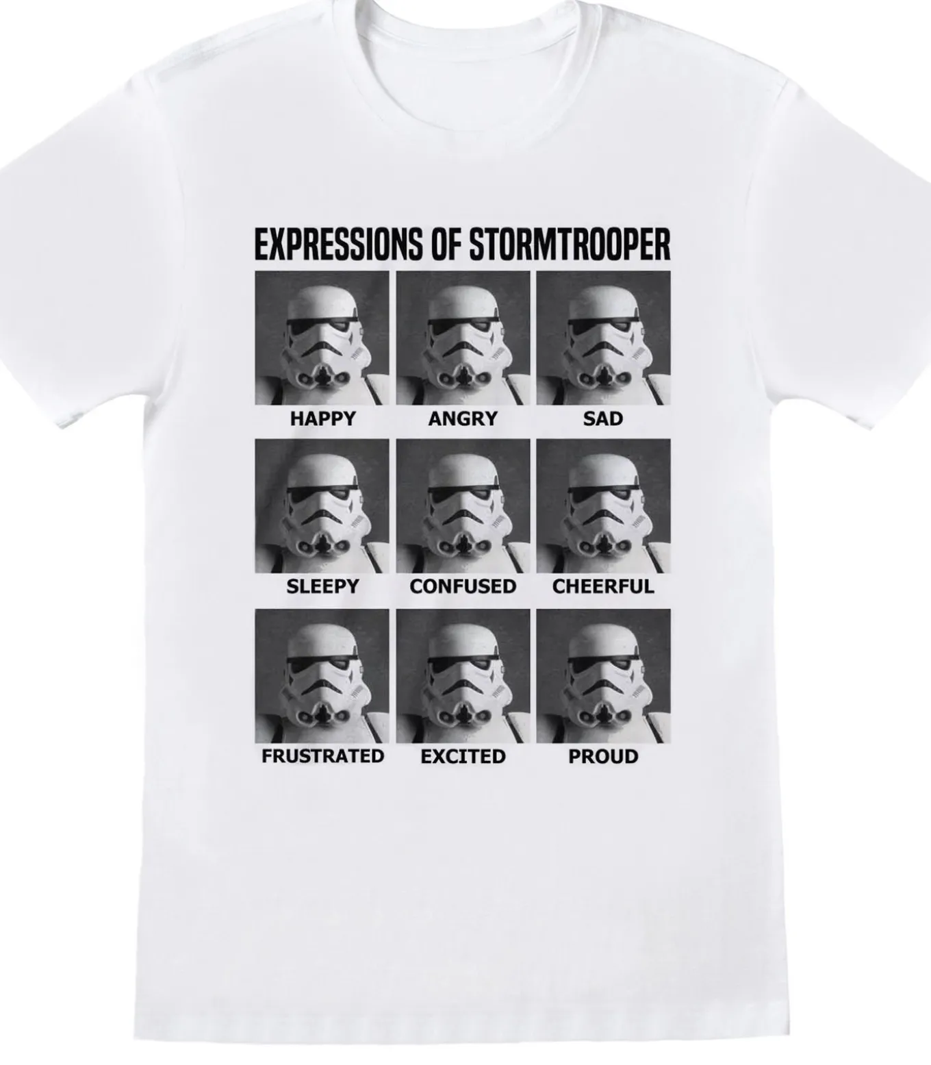EXPRESSIONS OF STORMTROOPER - T-shirt - Wit