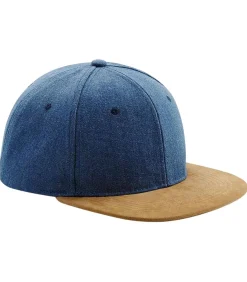 FAUX SUEDE FLAT PEAK - Kap - Donkerblauw
