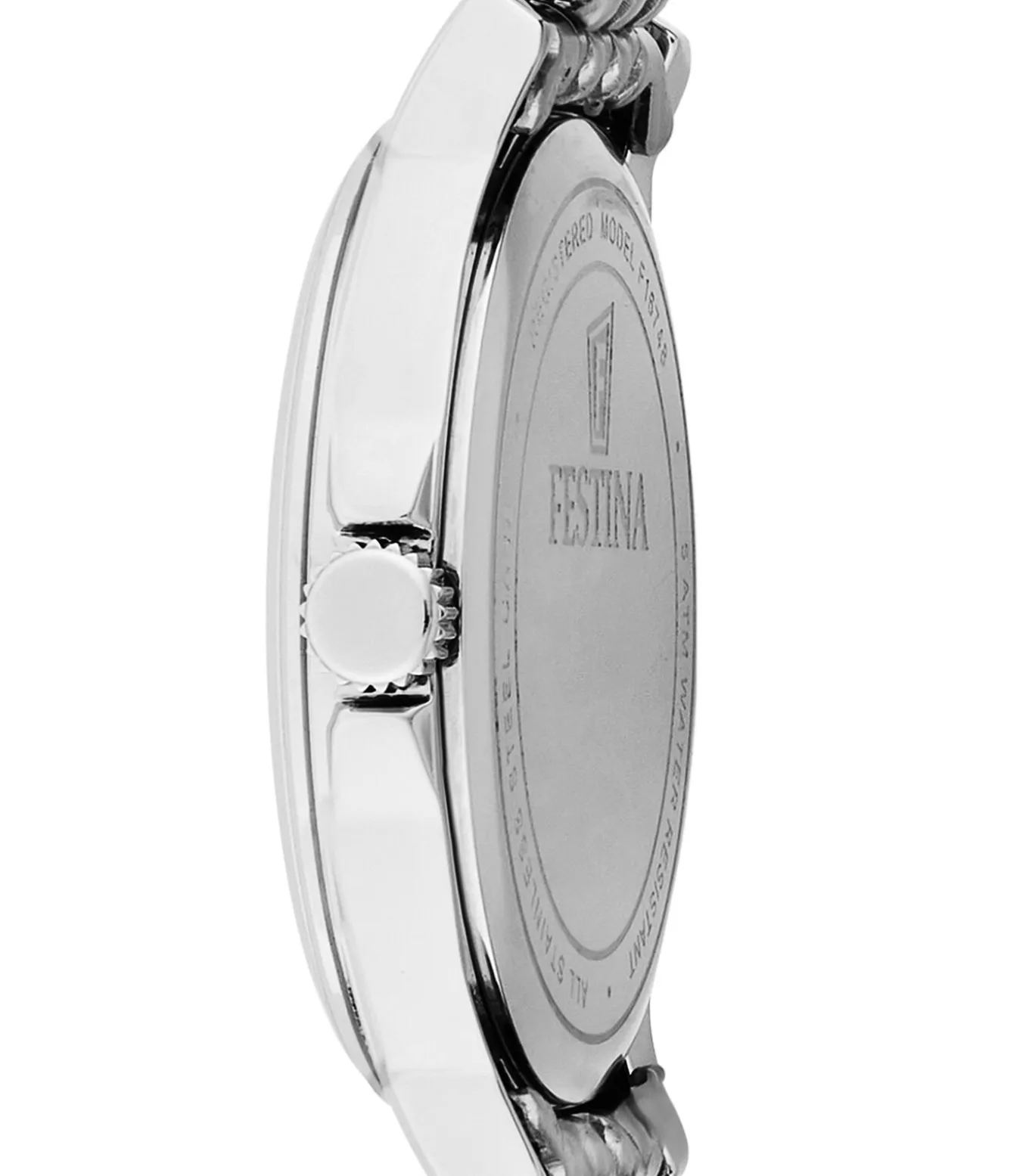 Festina heren zwart classics staal horloge armband