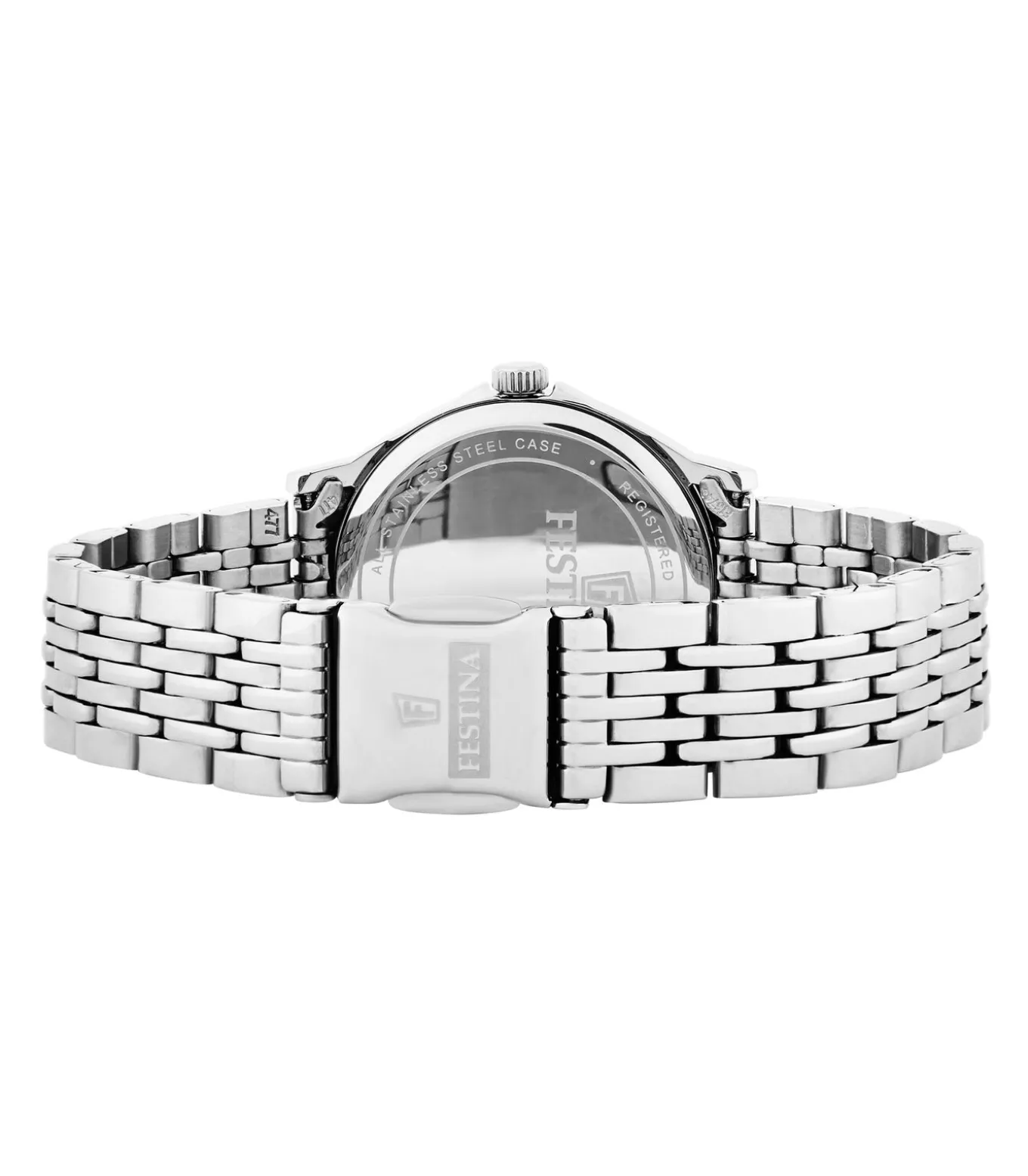 Festina heren zwart classics staal horloge armband