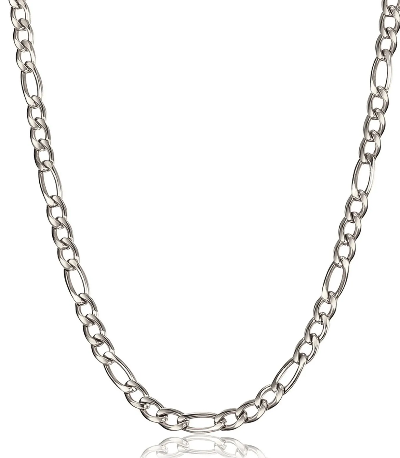 Figaro Ketting - 9mm - Zilver Kleurig - Staal - 60cm