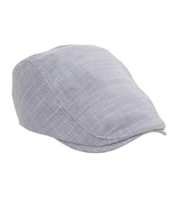 Flatcap Linnenlook Blauw