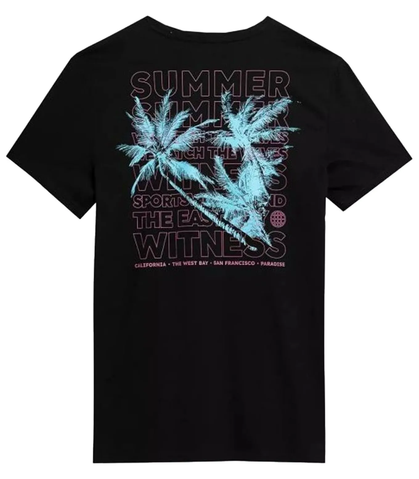 4FSS23TTSHM359 - T-shirt - Zwart