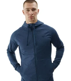 4FWAW24TFSWM404 - Trui met kap Met Volledige Ritssluiting - Marineblauw
