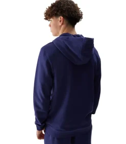 4FWSS24TSWSM0951 - Hoodie Met Volledige Ritssluiting - Marineblauw