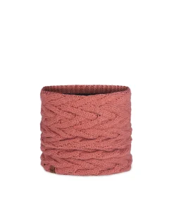 Gebreide & fleece nekwarmer Caryn Crimson