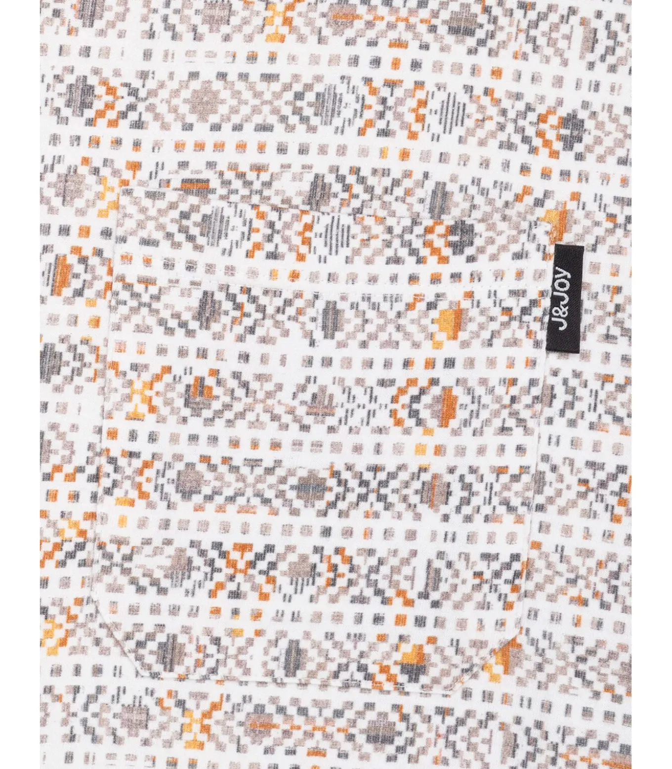Geometrisch wit heren t-shirt