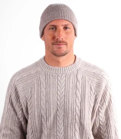 Geribde muts met kralen CARDIGAN