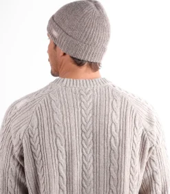 Geribde muts met kralen CARDIGAN