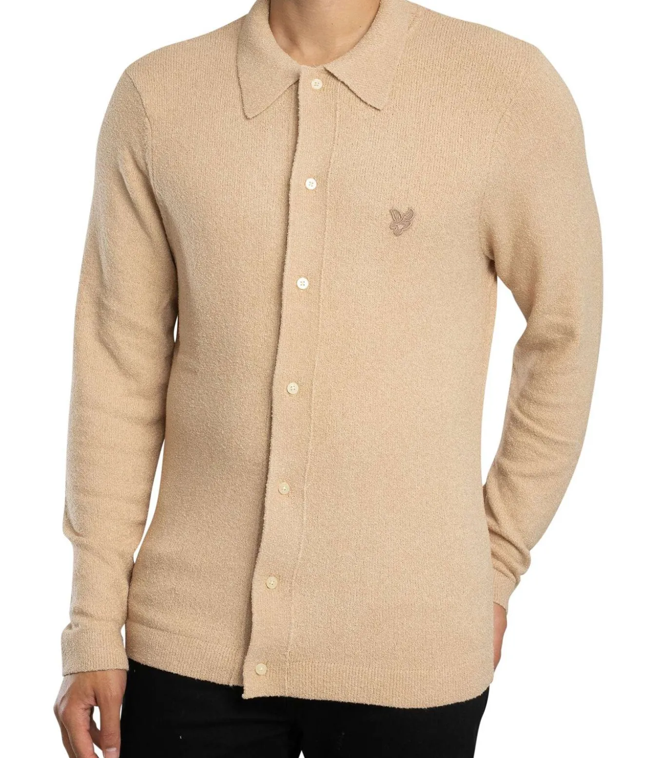 Gestructureerd Reisgebreid Overshirt