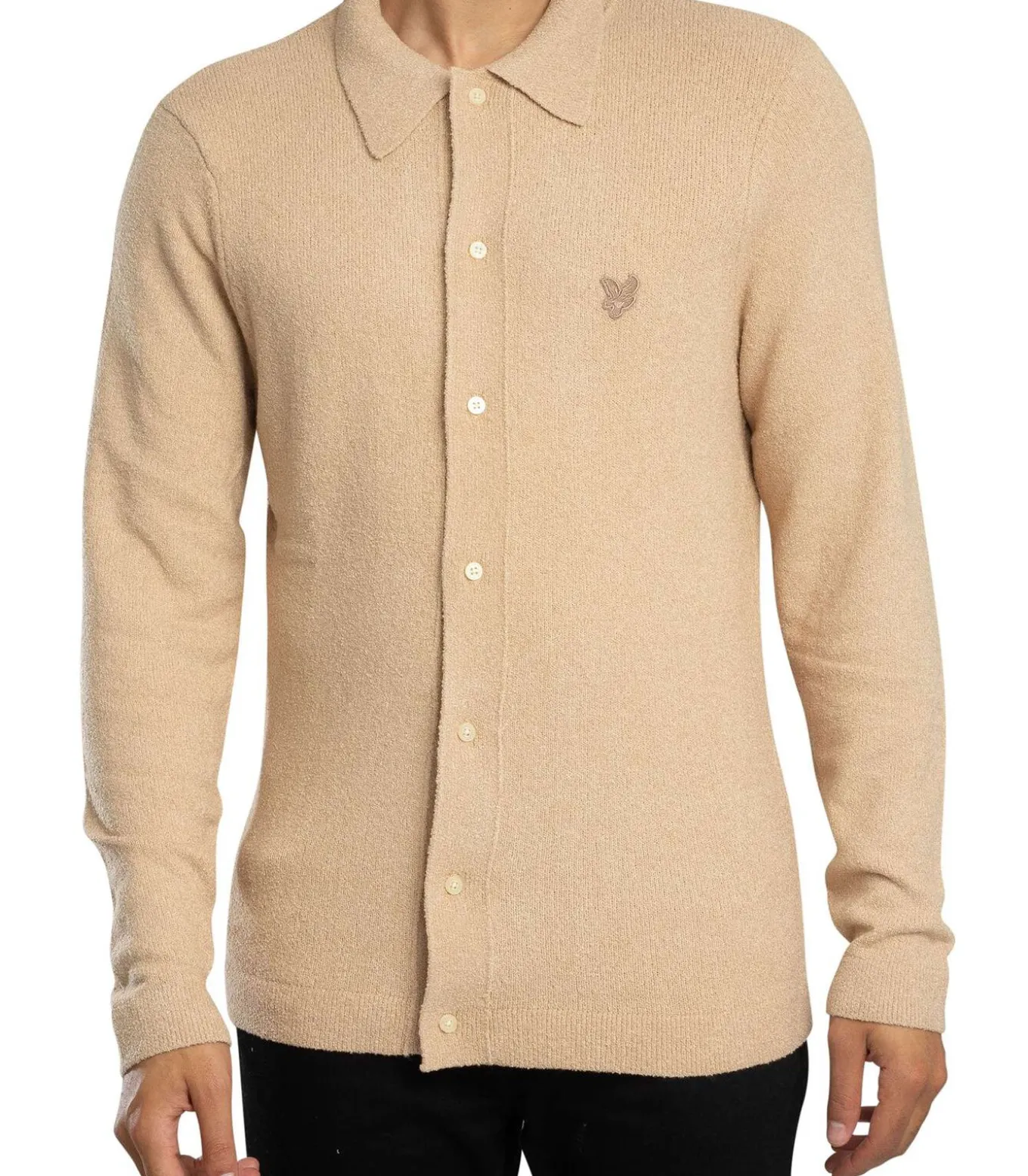Gestructureerd Reisgebreid Overshirt
