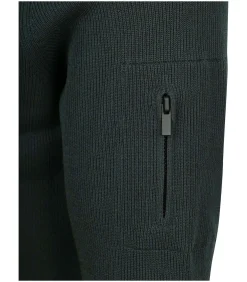Half Zip Trui Tias Cooldry Knit Mosgroen