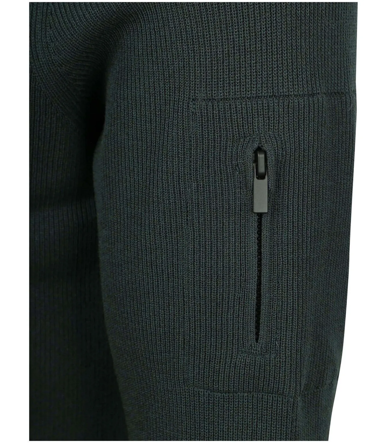 Half Zip Trui Tias Cooldry Knit Mosgroen
