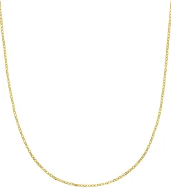 halsketting voor mannen en vrouwen, unisex, goud 375