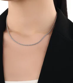 halsketting voor mannen en vrouwen, unisex, 925 Sterling zilver