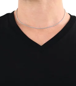 halsketting voor mannen en vrouwen, unisex, 925 Sterling zilver