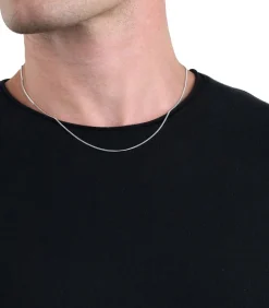 halsketting voor mannen en vrouwen, unisex, 925 Sterling zilver