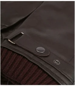 Handschoen Leer Bruin