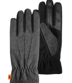 Handschoenen in bi-materiaal en imitatiebont voor heren