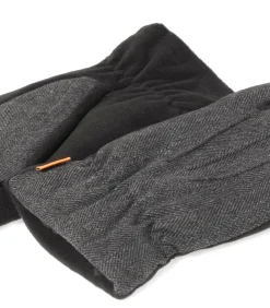 Handschoenen in bi-materiaal en imitatiebont voor heren