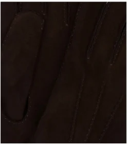 Handschoenen Wol Bruin Suede