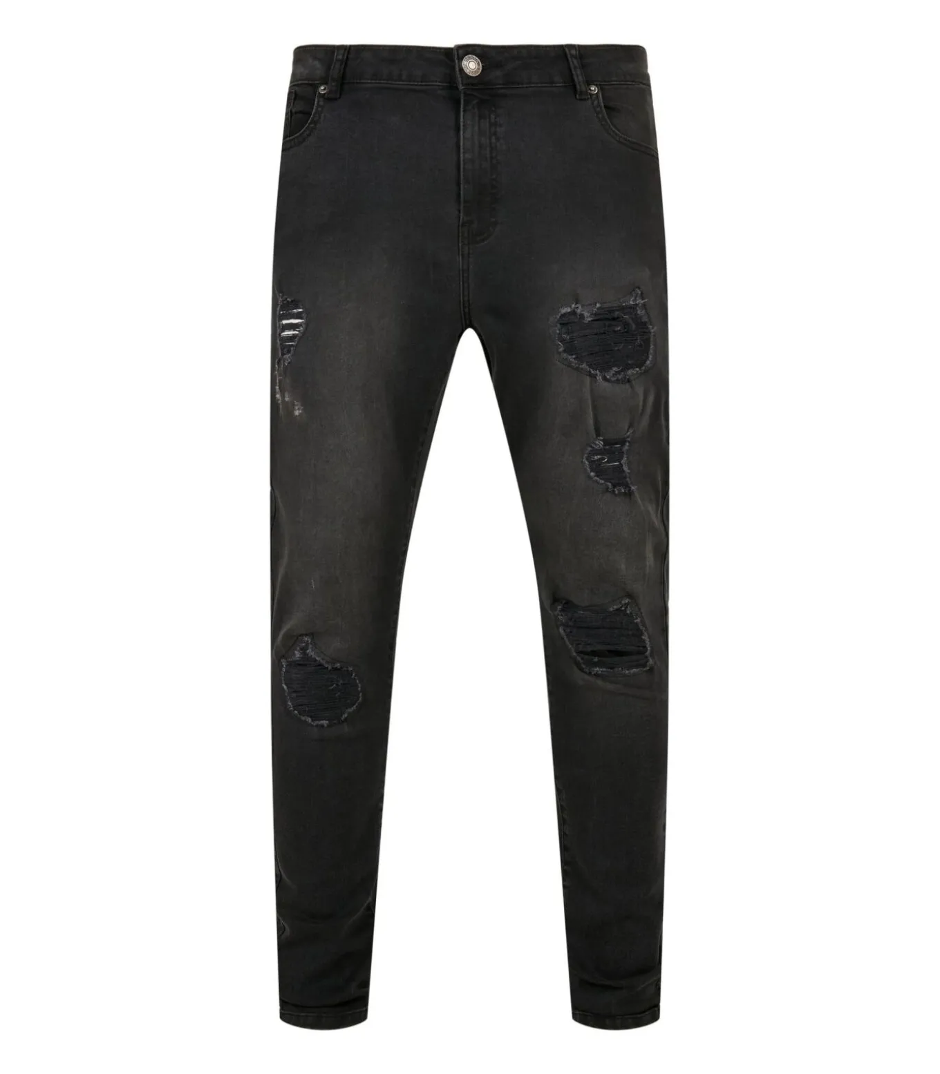 HEAVY DESTROYED - Jeans - Zwart Lak
