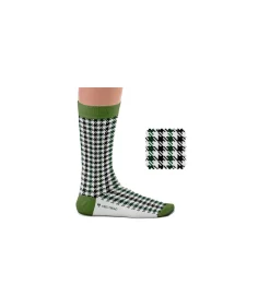 Heel Tread herensokken Pepitaruit groen