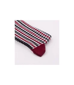 Heel Tread herensokken Pied de poule rood
