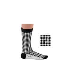 Heel Tread herensokken Pied de poule zwart