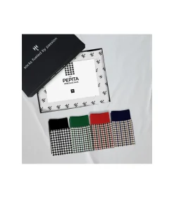 Heel Tread 4-pack sokken pepita gift box