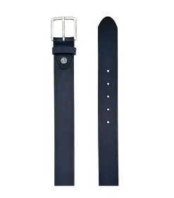 heren riem leer donkerblauw 40mm