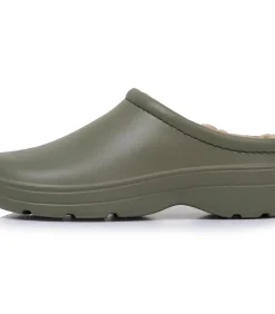 Heren tuinklompen met voering Khaki