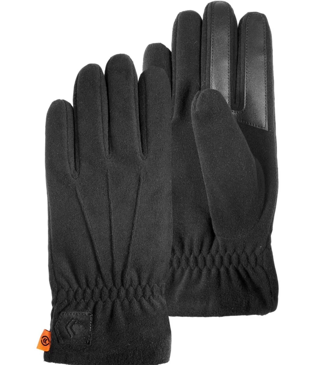Herenhandschoenen in ultra waterafstotend tactiel fleece Zwart