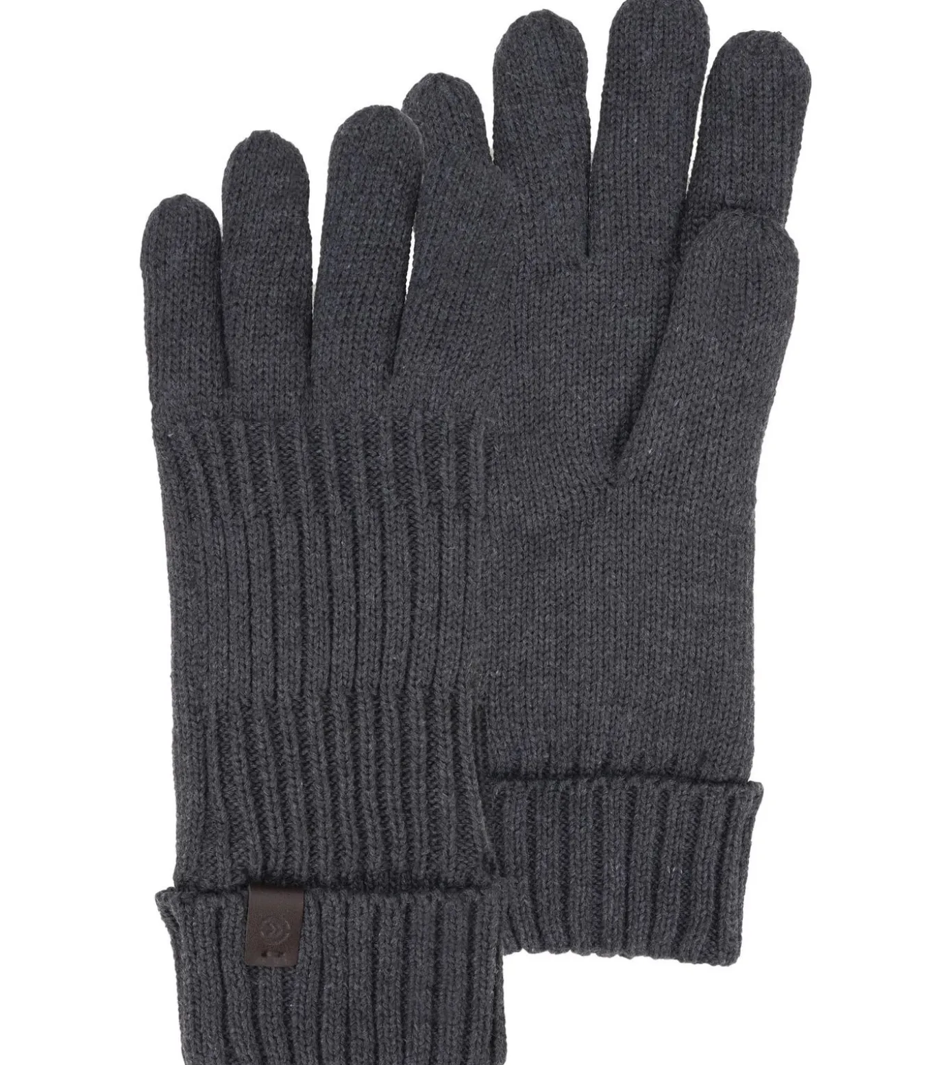 Herenhandschoenen met gerecycled gebreid ribboord