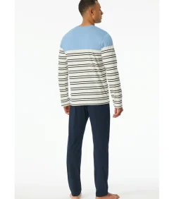 Herenpyjama Lang Pacific Blue