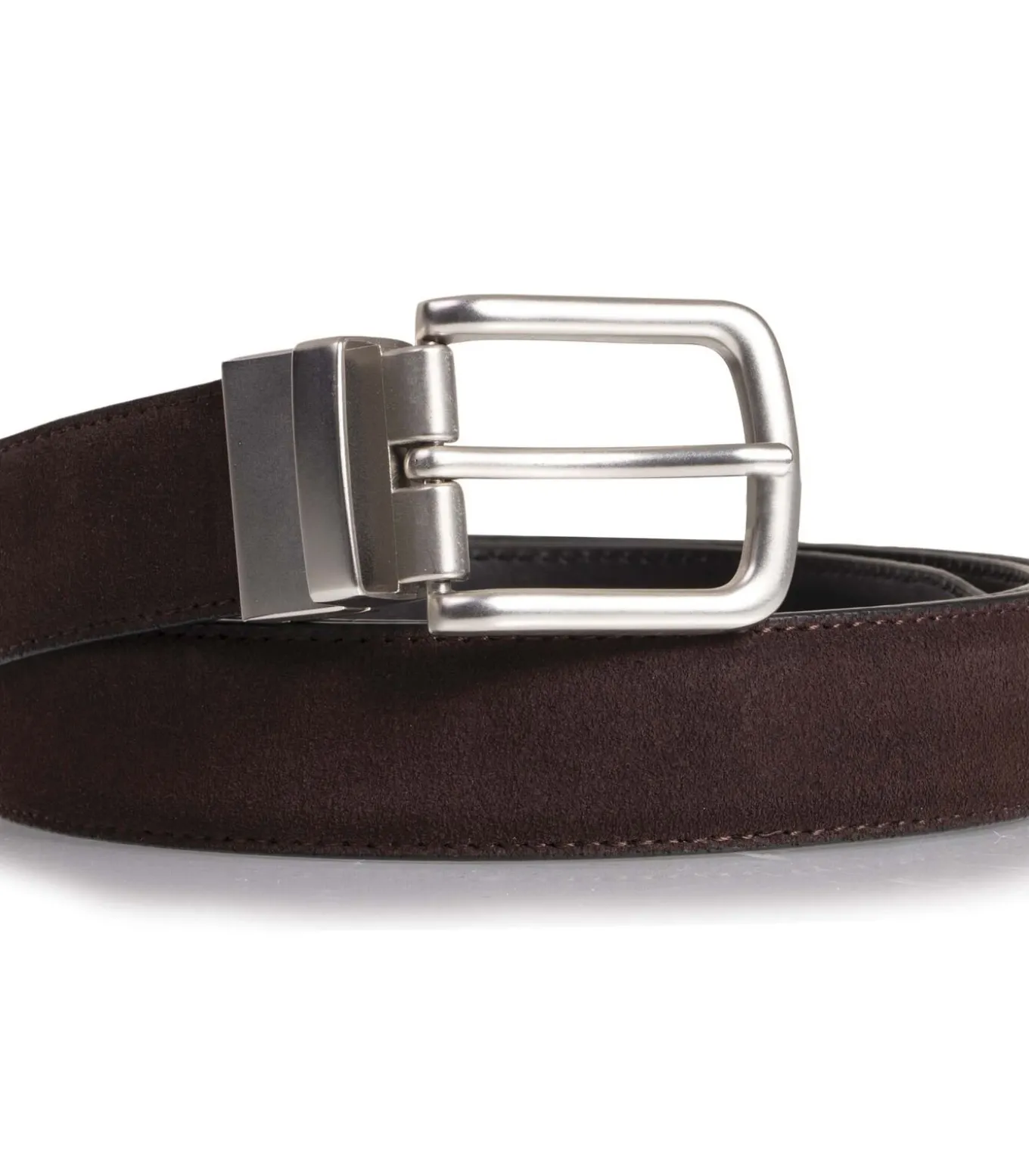 Herenriem 2 in 1 Zwart / Bruin