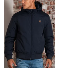 Hooded brentham jacket - navy