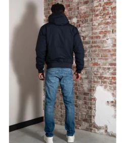 Hooded brentham jacket - navy
