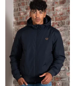 Hooded brentham jacket - navy