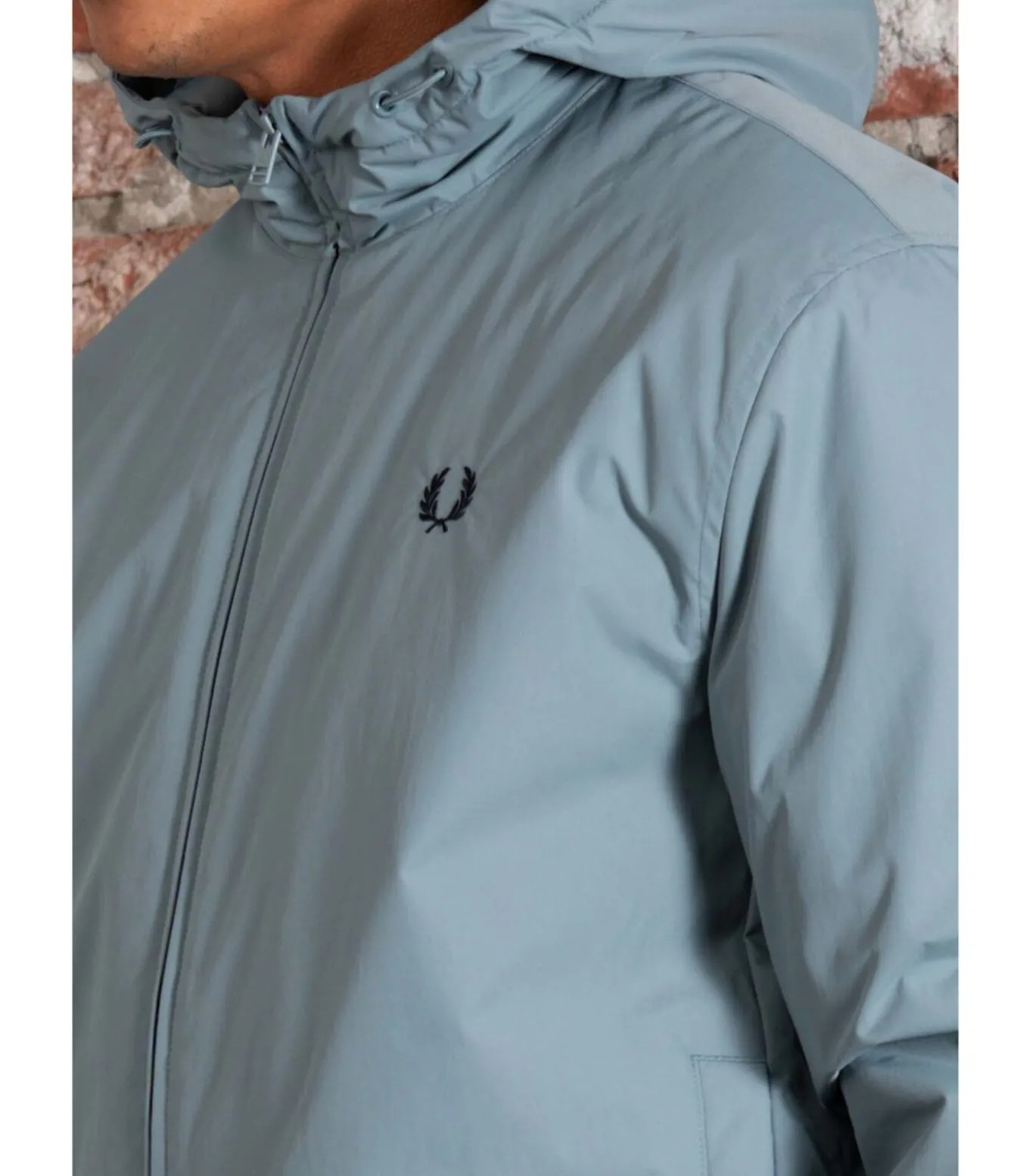 Hooded brentham jacket - stockport blue