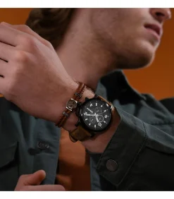 Horloge Driscoll Black - Brown