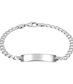 Identiteit Armband voor mannen en vrouwen, unisex, 925 Sterling zilver