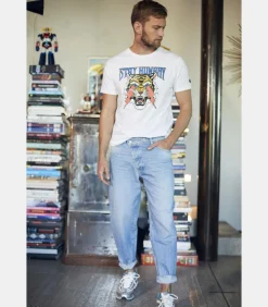 Jeans loose, wijd , 7/8