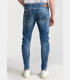 Jeans tapered , lengte 34