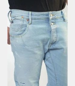 Jeans tapered , lengte 34