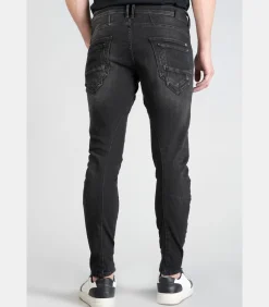 Jeans tapered , lengte 34