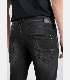 Jeans tapered , lengte 34